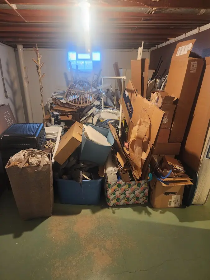 Roll-off dumpster container at job site for 8 Yard Dumpster Rental in Lake Norman of Catawba